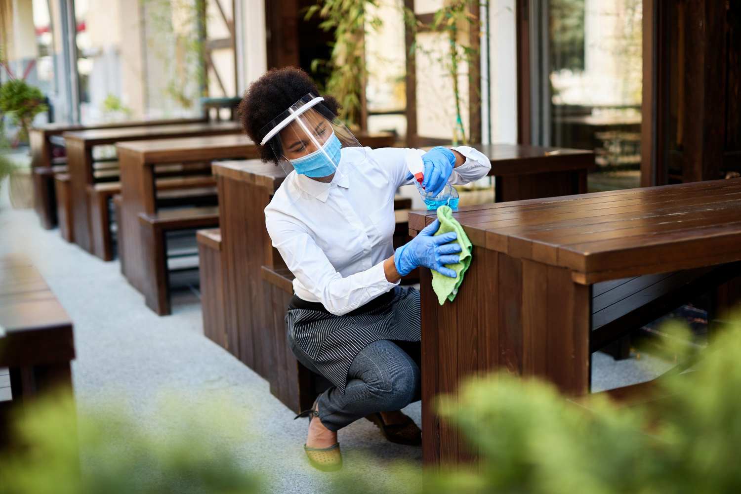 Disinfecting tables