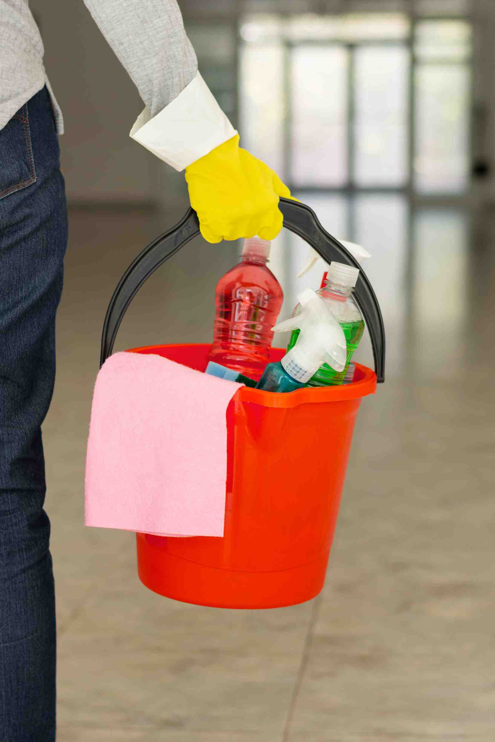 Professional cleaning tools and supplies